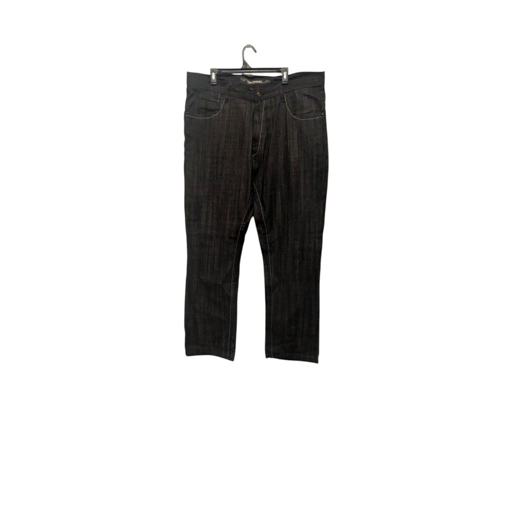 Vintage Five Elementz Jeans Mens Black Embroidered Y2K Hip Hop Tag 40X34 - Picture 6 of 12